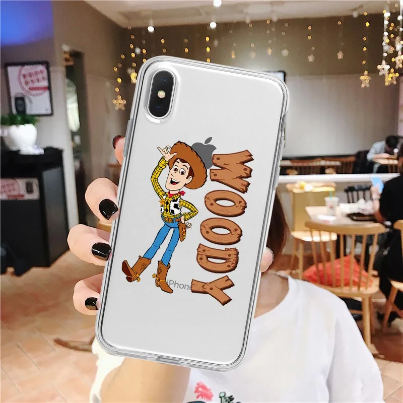 Фильм Pixar Toy Story 4 Forky Bunny Woody Alien Buzz Lightyear Rex Jessie мягкие чехлы для телефонов iPhone X XR XS MAX 5 6S 7 8 Plus - Цвет: TPU