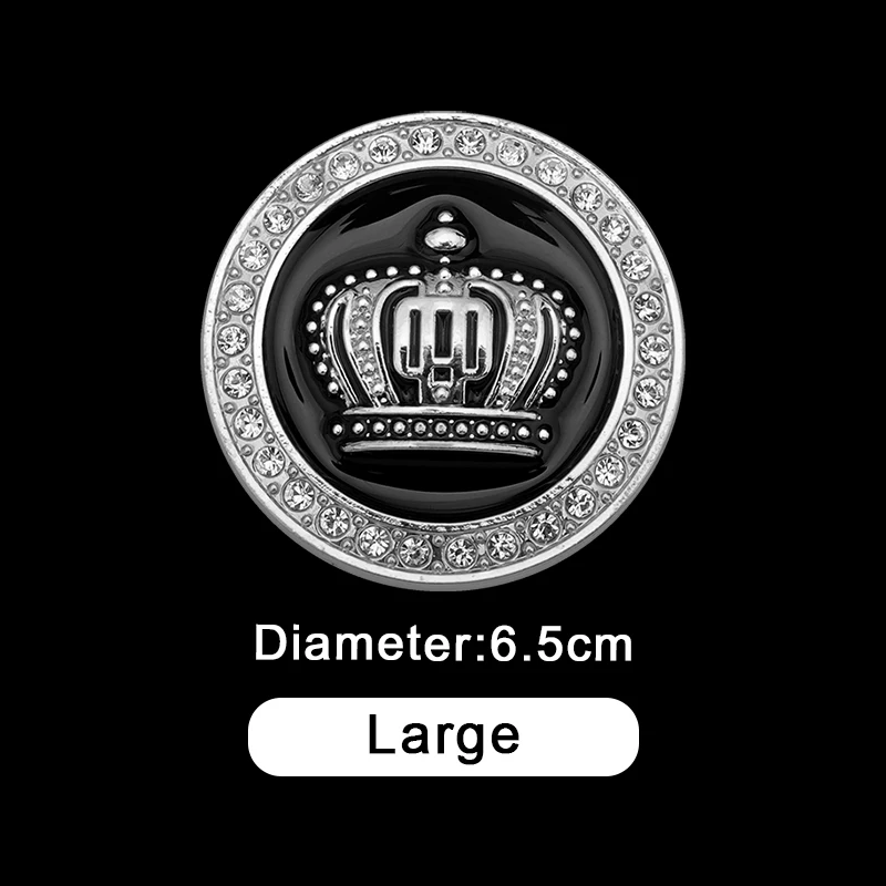 大号圆形皇冠银色