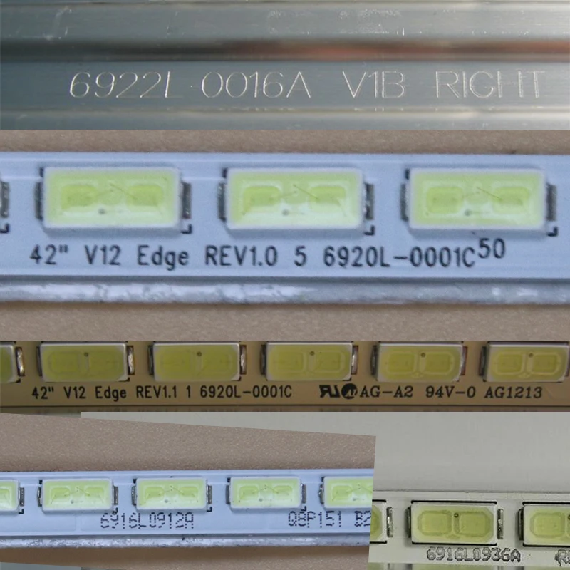 lâmpadas led lente faixas 42 &v12 borda rev1.0 rev1.1