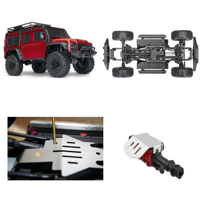Защитная пластина из нержавеющей стали для ходовой части 1/10 RC Crawler Traxxas TRX-4 T4 |