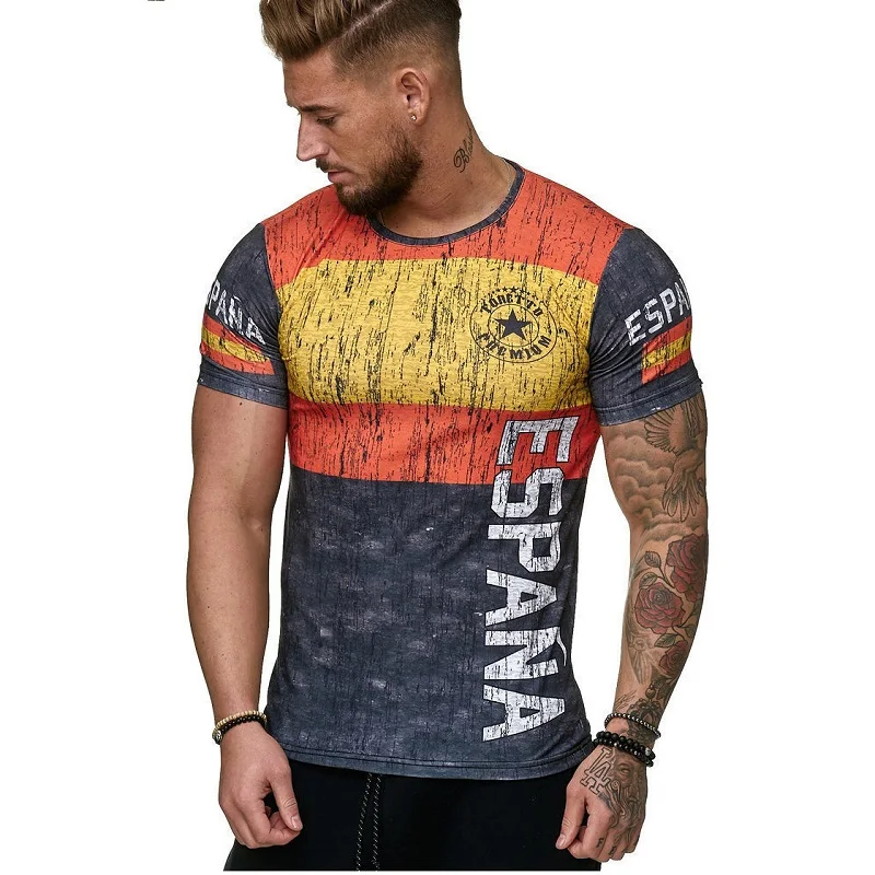 

Men's Short-sleeved T-shirt Men's 2020 Summer Quick-drying Breathable Fashion 3D Digital Printing Men's Casual Top Streetwear