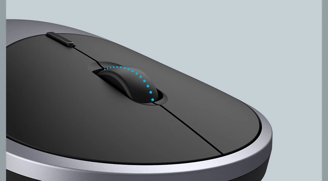 Gadgetoo Xiaomi Mi Portable Mouse 2 Optical Wireless Bluetooth 4.2 Rf 2.4Ghz 4000Dpi Adjustable Dual Mode (Bluetooth+Usb)