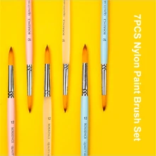 7 шт краски ed ручка нейлоновые волосы акварельные кисти гуашь масляная Акриловая картина Кисть ручка pincel para pintura товары для рукоделия