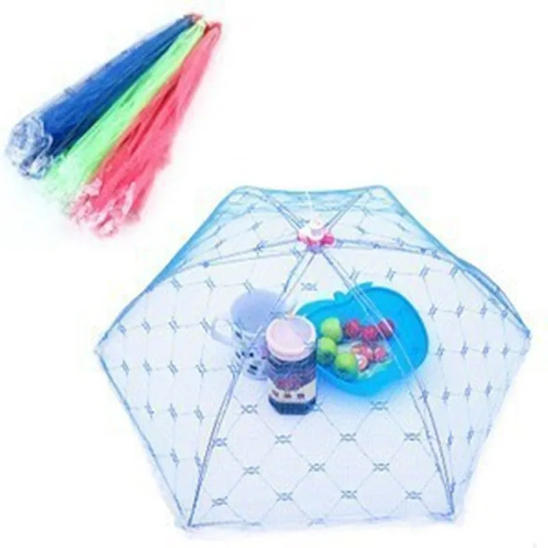 Portable Umbrella Style Food Cover Anti Mosquito Meal Cover Lace Table Home Using Food Kitchen Gadgets Cooking Tools 1PC food cover