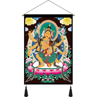 

Tibet Silk Embroidery Art Tangka Buddhism Shakyamuni Buddha Statue Painting