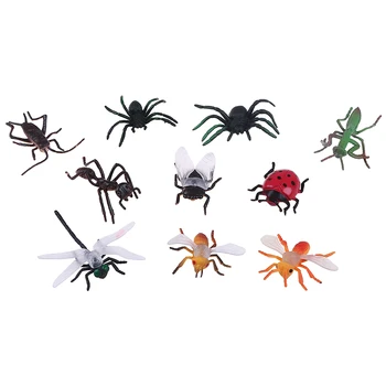 

10Pcs Plastic Model Insect Toys Tricks Set Party Mini Animal Educational Play Toy Great Gift For Children