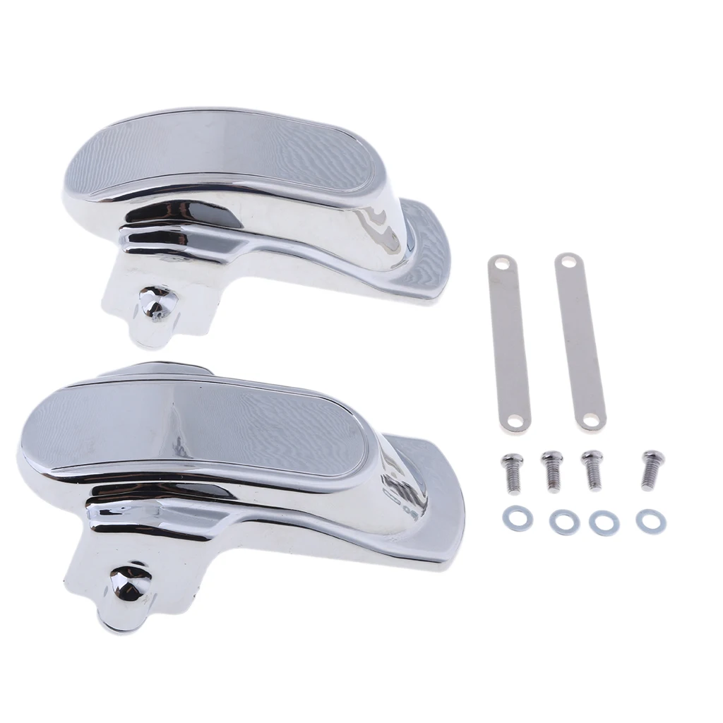 Silver Rear Frame Axle Covers Set for Harley Dyna 2006 2007 2008 2009 2010 2011 2012 2013 2014 2015 2016 2017 Models