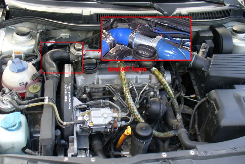 Удаление egr pip TDI EGR кулер удалить комплект гоночная трубка блок от BRM для MK5 VW Jetta Golf
