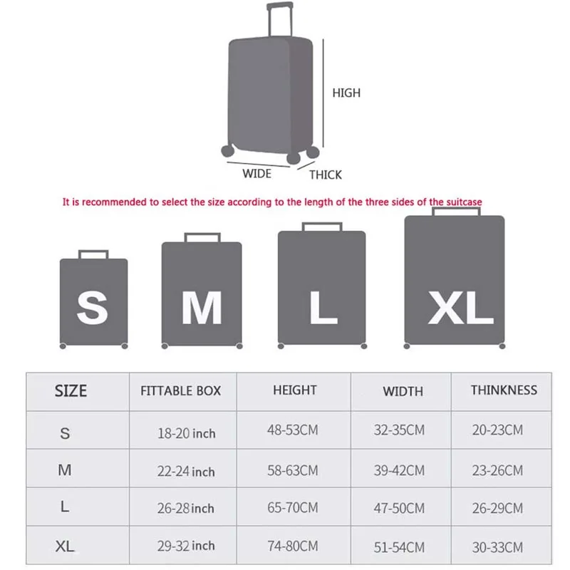 Wehyah эластичный лайкровый Дорожный Чехол для чемодана, чехлы для путешествий, аксессуары для женщин, пылезащитный чехол 18 ''-32'', защитный чехол ZY121