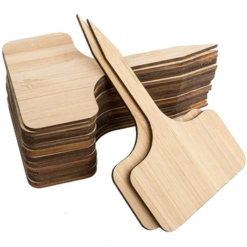 

50Pcs Bamboo Plant Label Bamboo Insert Brand Bamboo Flower Insert Brand Horticultural Tools Bamboo Label