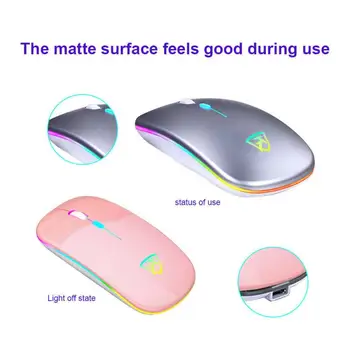 

Wireless Ultra Slim Optical Mouse USB Rechargeable 10m For PC Laptop Notebook Computer Peripherals Mice Keyboards Mouse