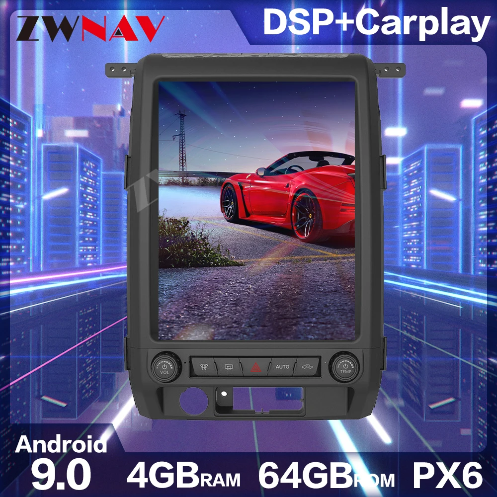 

For Ford F150 2009-2014 In Car GPS Navigation Car DVD Player FM/AM Radio Headunit Built-in Carplay Mirror Link OBD2 WIFI 4G/3G