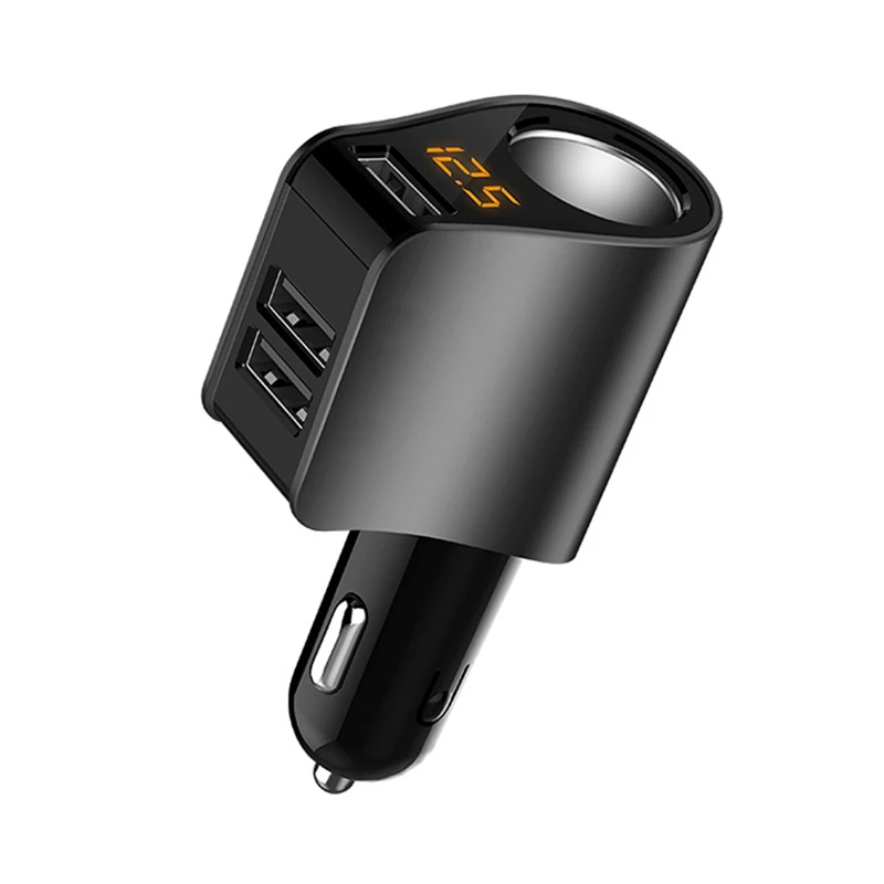 Автомобильное зарядное устройство USB 3 1 а с цифровым дисплеем для быстрой зарядки