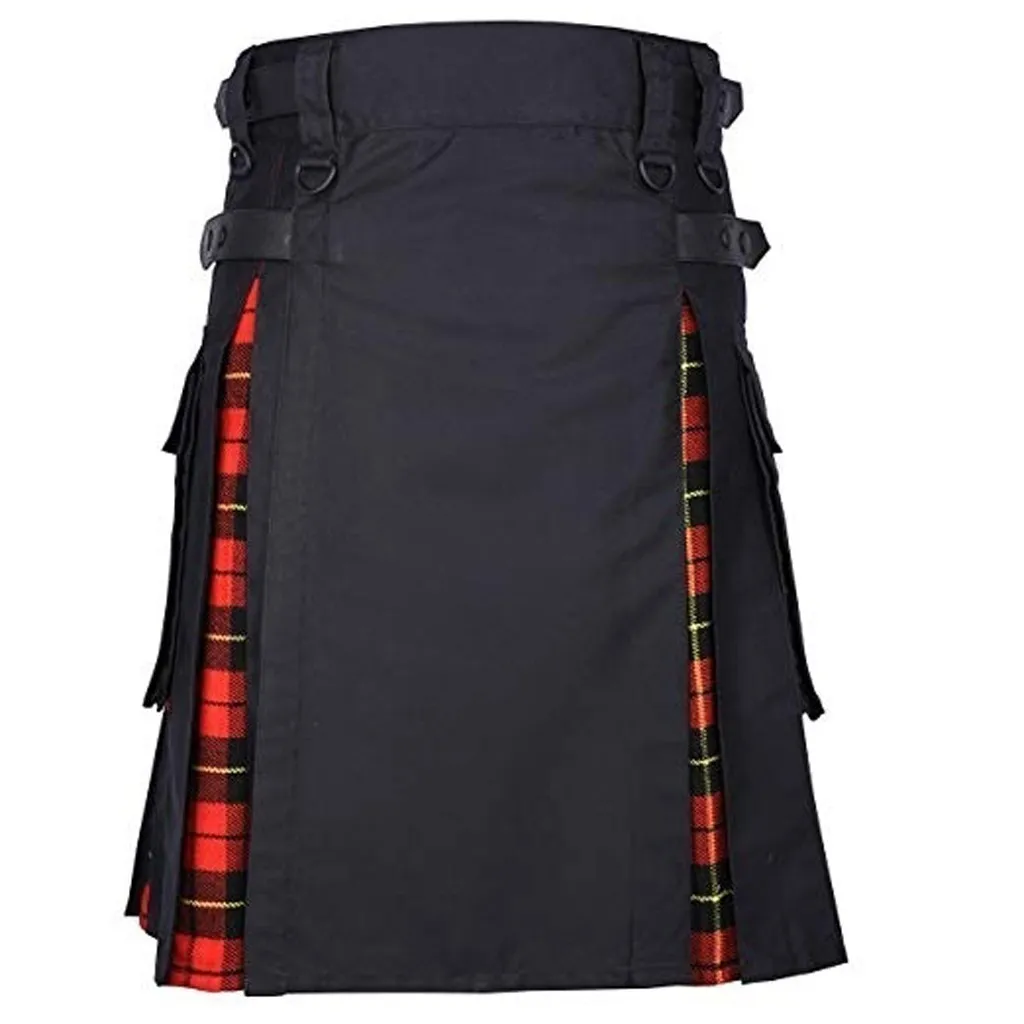 Брюки мужские уличные винтажные Kilt шотландский Готический Кендо карман юбки шотландская одежда спортивные брюки pantalones hombre