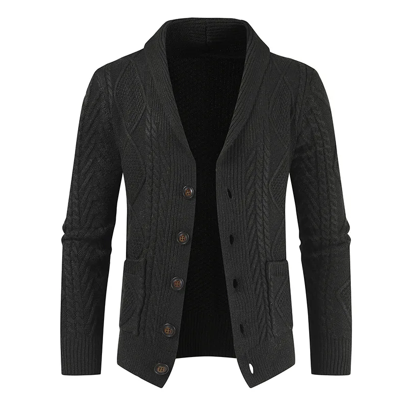 2020 New winter warm Sweater Cardigan Men Brand Casual Slim Fit Male Sweaters Horns Thick fashion button top coat dropshipping 2020 New winter warm Sweater Cardigan Men Brand Casual Slim Fit Male Sweaters Horns Thick fashion button top coat dropshipping