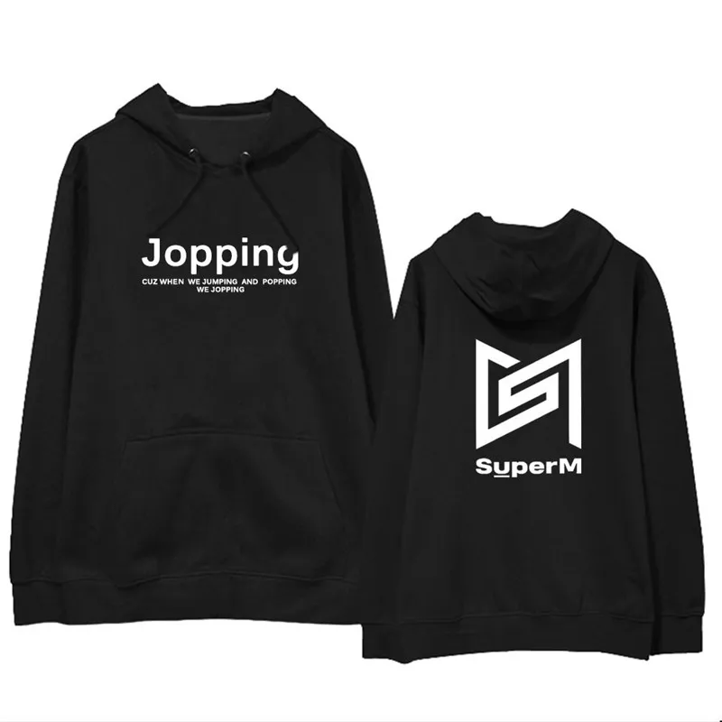 KPOP SuperM Super M We Are The Future Live JOPPING Album оверсайз худи уличная одежда Свободный пуловер