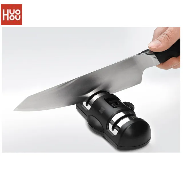 Точилка для ножей Huohou 2 этапная Профессиональная кухонная каменная Ножеточка