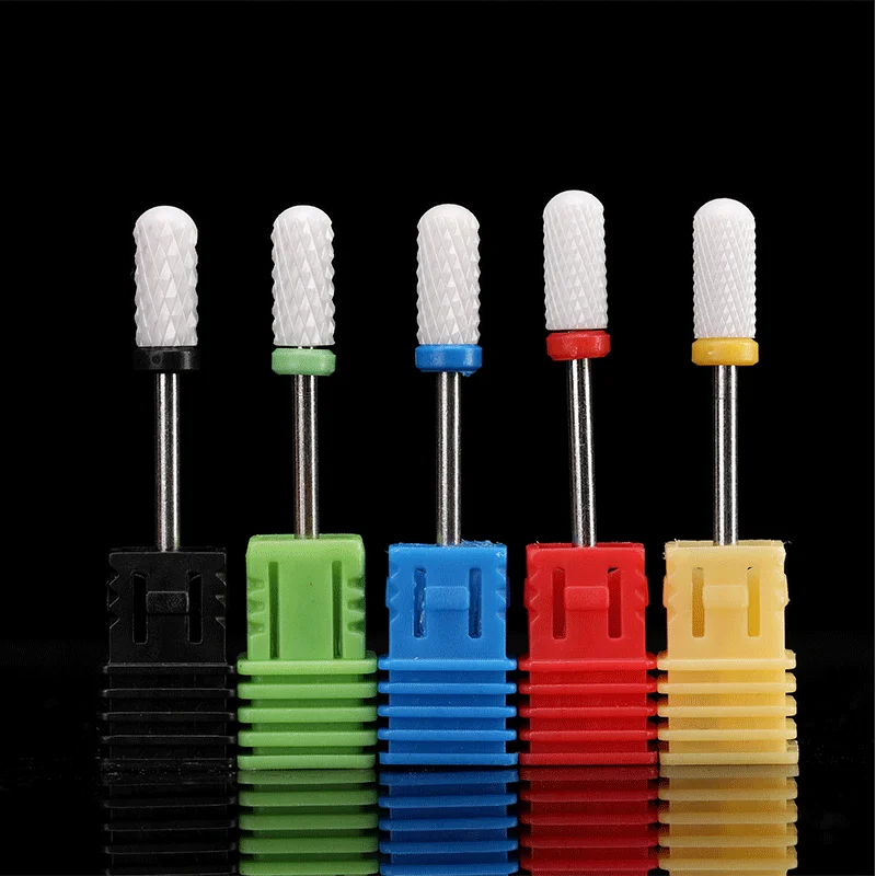 

Ceramic Nail Drill Bit For Electric Machine Milling Cutter For Pedicure Manicure Files Buffers Nail Art Polishing Remove