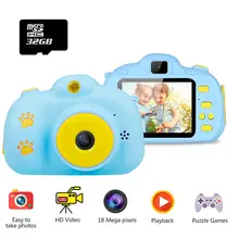 18MP мини цифровая камера HD детская камера видеокамера фото видеокамера с 32G картой 2,4 дюймов экран игрушки для детей