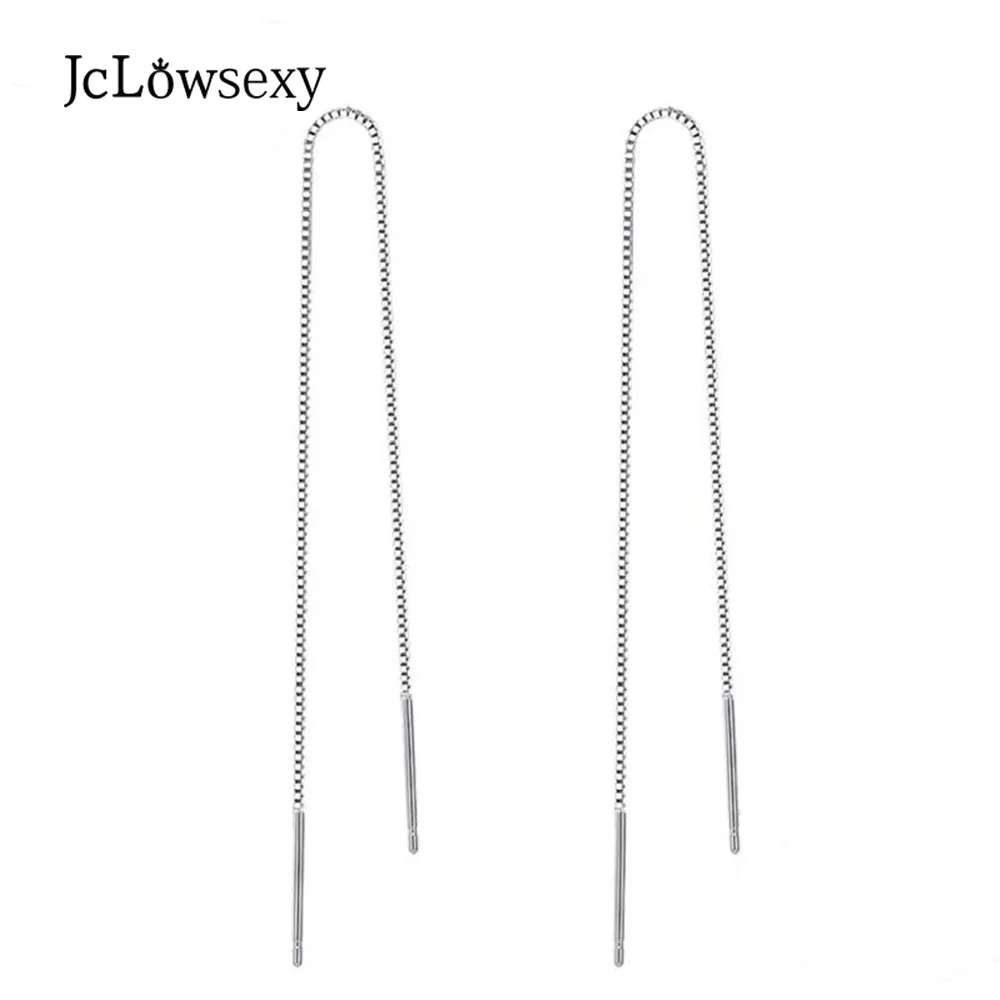 

Jclowsexy 925 Sterling Silver Long Tassel Earrings 9cm-18cm Chain Ear Line Earrings For Women boucle d'oreille oorbellen