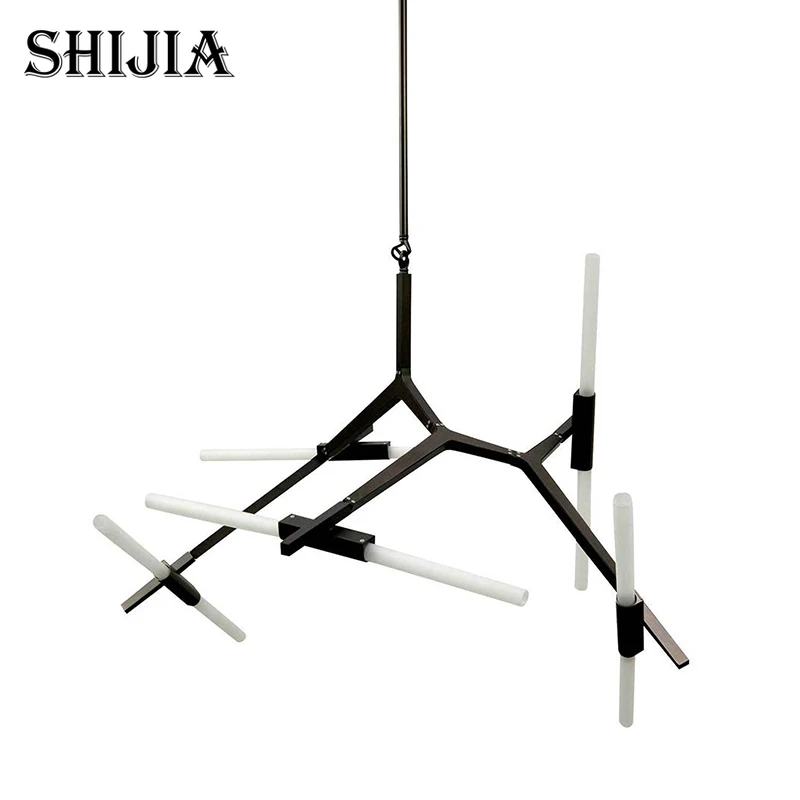 

Modern Nordic LED Gold Black Chandelier for Loft Bedroom and Kitchen