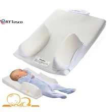 AY TescoBaby posicionador de sueño para recién nacido, almohada antivuelco, previene la forma de cabeza plana, Anti cojín, comodidad segura, ayuda