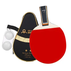 One piece 7-Layers Table Tennis Bat Blade Rackets Long Short Handle Pimples In Ping Pong Training Paddle Beginner Advanced