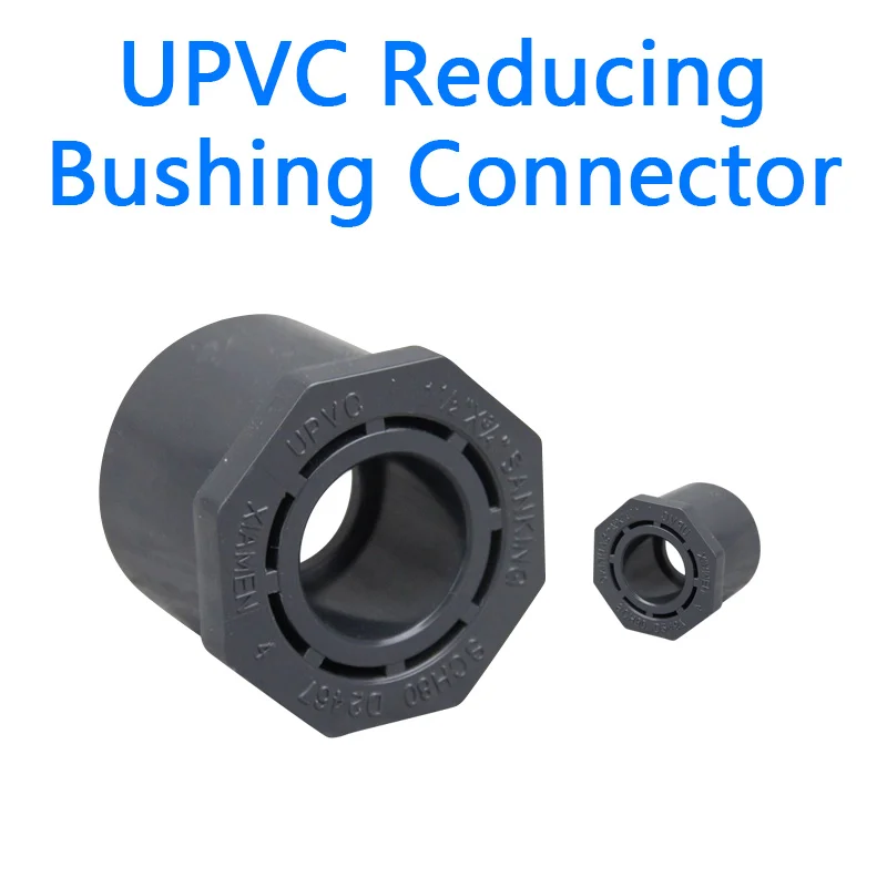 

cHi-Quality UPVC Reducing Bushing Connector Aquarium Tank Tube Joints Garden Water Pipe Connectors 1 Pcs