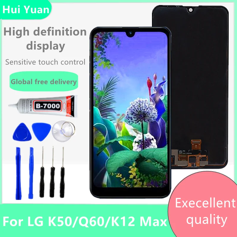 Per Lg K50/Q60/K12 Max Touch Screen Digitizer Assembly Per Lg K50 Lg Q60 Lg K12 Max Lm-X525 Lmx525Baw Lmx525Eaw Sostituire