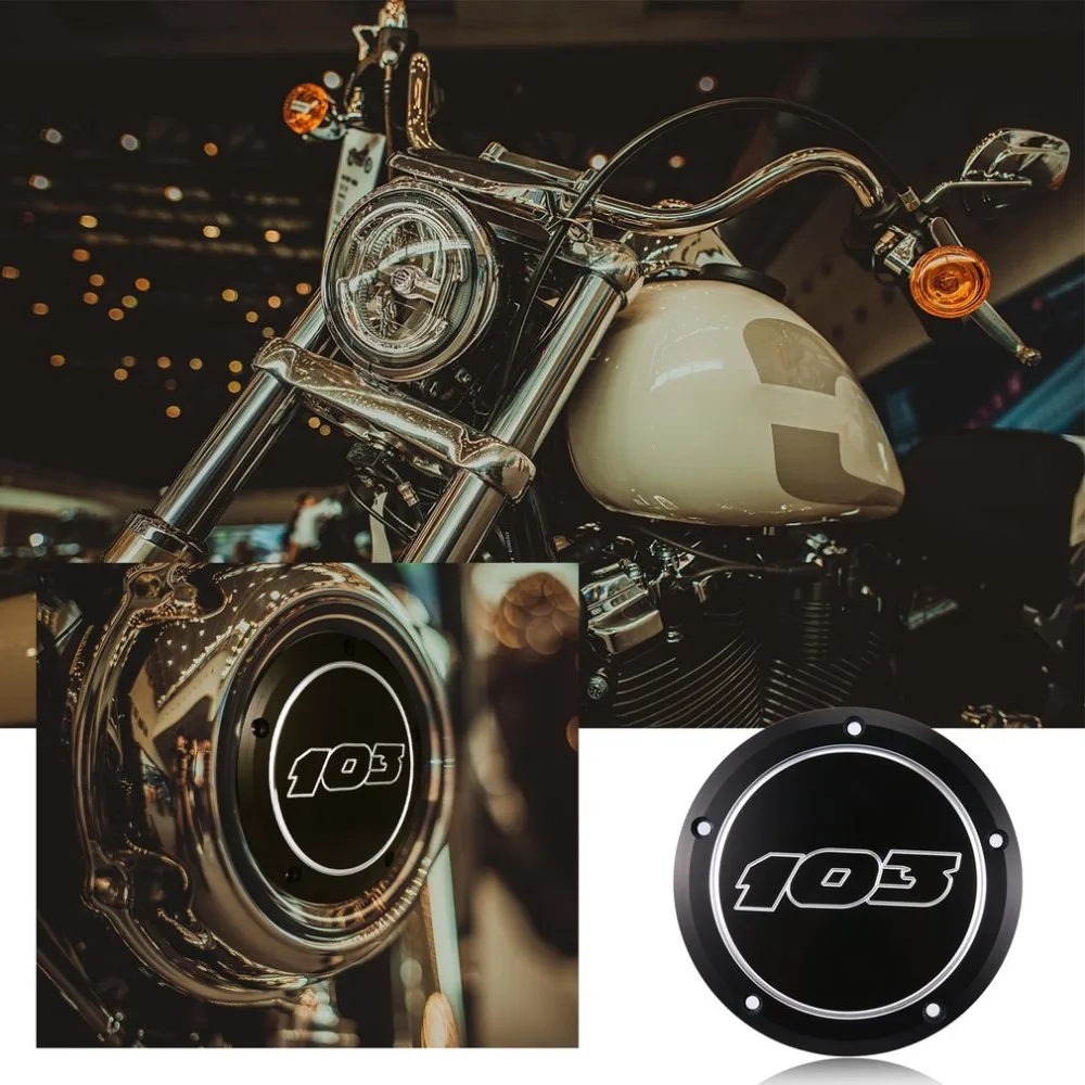Black Derby Cover Clutch Timing Timer Cover For Harley Touring Road King Dyna Softail Deluxe