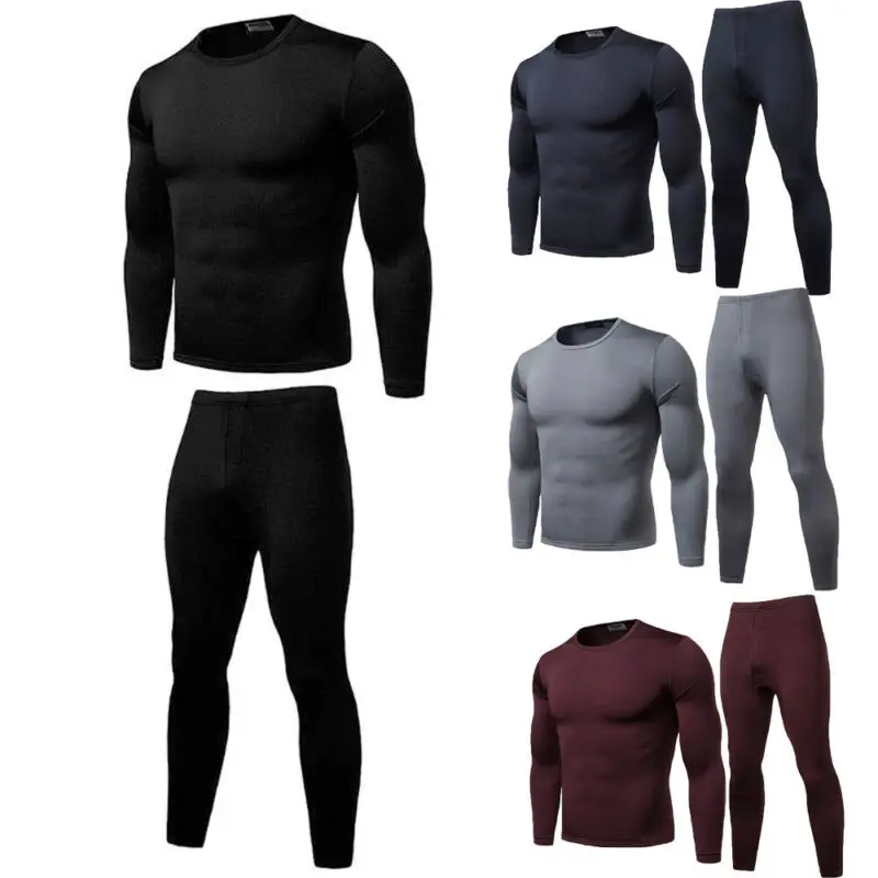 US Men's Winter Warm Ultra-Soft Fleece Lined Thermal Top & Bottom Underwear Set US Men's Winter Warm Ultra-Soft Fleece Lined Thermal Top & Bottom Underwear Set