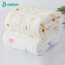 

2PCS Baby Bath Towel Newborn Bathrobe Cotton Gauze 6 Layers Washcloth Baby Blankets Child Robe Towel Kids Face Stuff Muslin