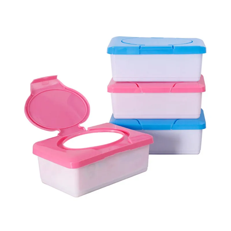 Baby Dry Wet Tissue Paper Box Plastic Case Real Wipes Press Pop-up Design Home Holder Accessories | Дом и сад