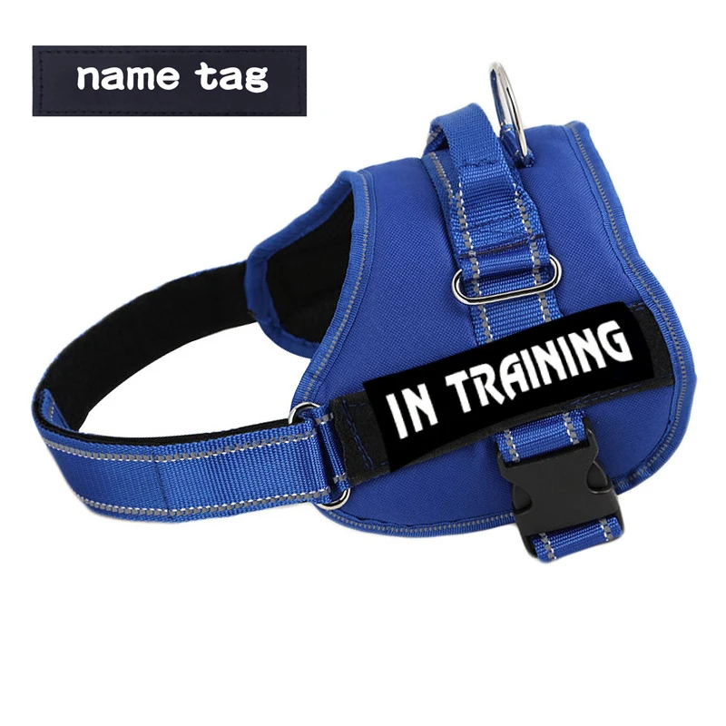 Adjustable Nylon Dog Harness Reflective Dog Collar Personalized Dog Harness Small Medium Large Dog Harness Vest 