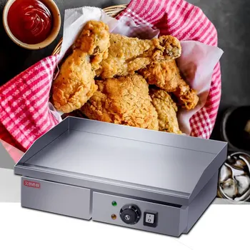 상업용 대용량 전기 철판 철판, 오징어 볶음밥 핸드케이크 기계, 3000W, 220V