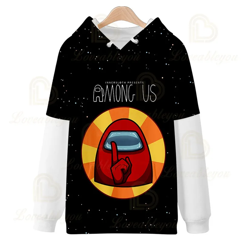 

Video Game Among Us Hoodies Boys/girls Casual Sweatshirts Impostor Crewman Hoodie Childrem Cute Cartoon Clothing Hoodies