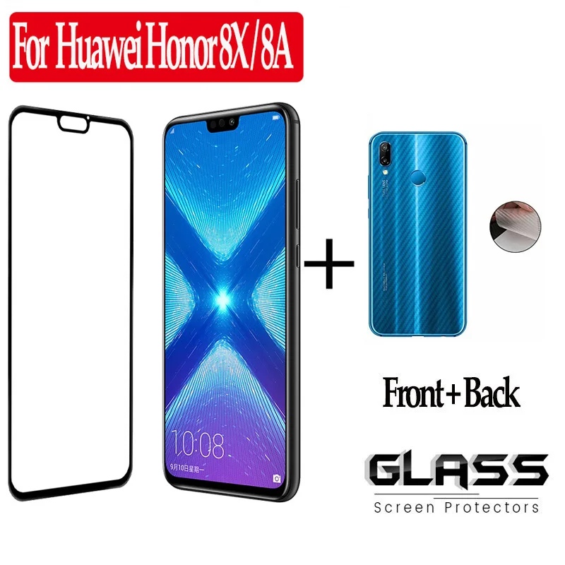 360 крышка передняя + задняя из закаленного стекла huawei honor 8x 8 a защитное стекло на x 8a