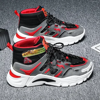 

Joker simple High Top Outdoor Fashion Men Shoes Comfortable Sneakers for Men Leisure Shoes