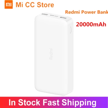 

Endlish Version Xiaomi Redmi Power Bank 20000mAh QC 3.0 USB Type C 18W Quick Charge Powerbank Fast Charging Portable Charger