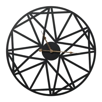 

1PC Modern Wall Clock Personality Artistic Hanging Clock Iron Wall Clock for Living Room Home Decoration