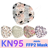 5pc kn95 mascarillas 5 Styles Women fpp2 homologada Protective Face Mask Adult Fashion Leopard Printed KN95 ffp2mask ffp2 masque 1