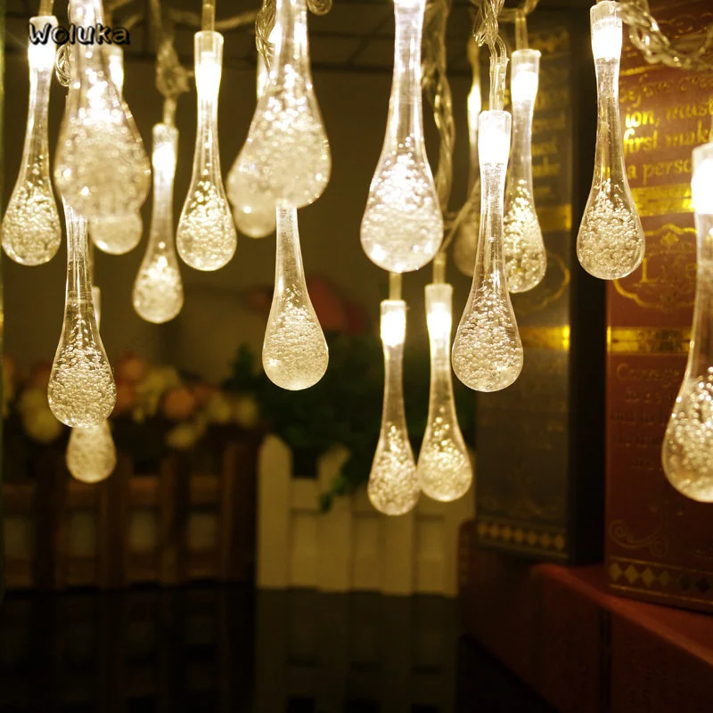 

Led small water drop pattern string lamp USB lamp Festival decorative lamp Room Dormitory Renovation CD50 W05