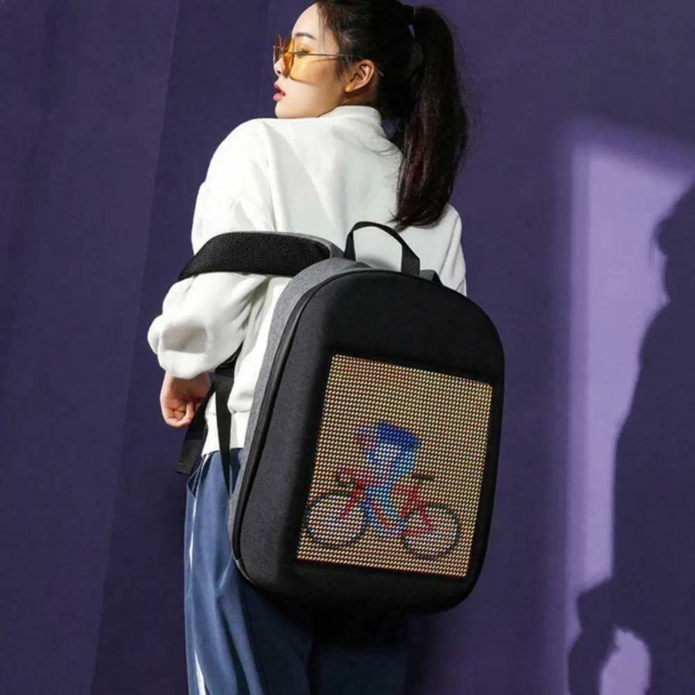 

LED Screen Display Backpack DIY Wireless Wifi APP Control Advertising Backpack Outdoor LED Walking Billboard Backpack