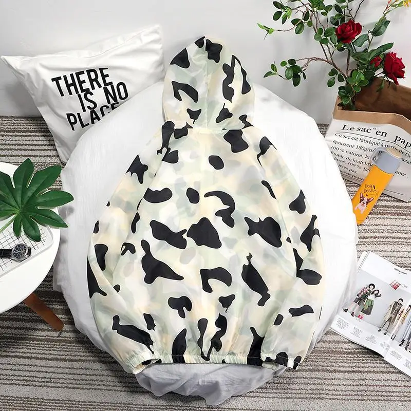 

Korean-style New Style 2019 Spring MEN'S Sun-protective Clothing Camouflage Convention Long Sleeve Youth Popularity Hooded Fold-