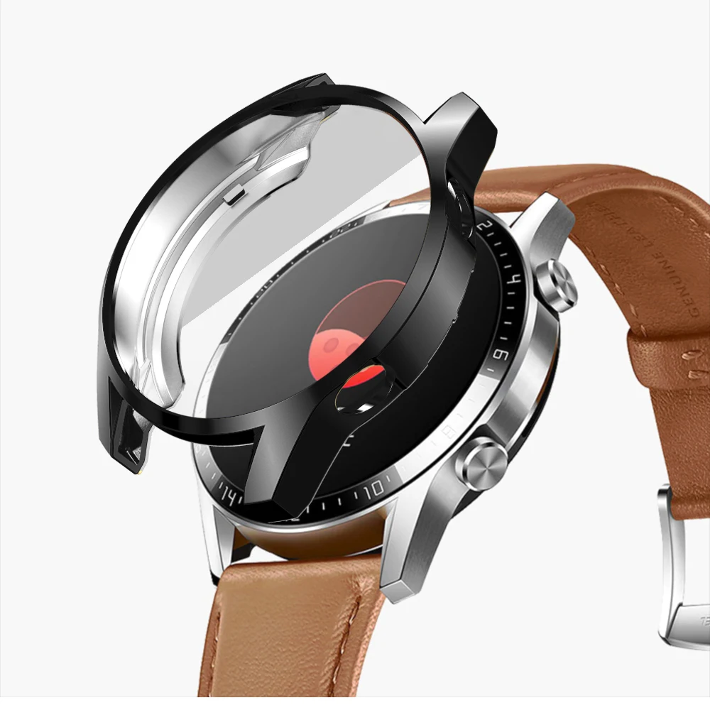 New Soft TPU Watch Case Cover Bumper With Screen Protection For Huawei Watch GT 2 46MM 5