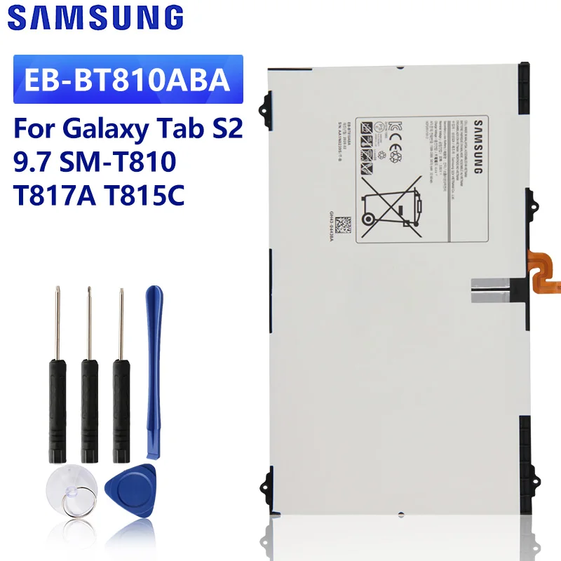 SAMSUNG оригинальный сменный аккумулятор EB BT810ABA для планшета Samsung GALAXY Tab S2 9 7 T815 T815C SM