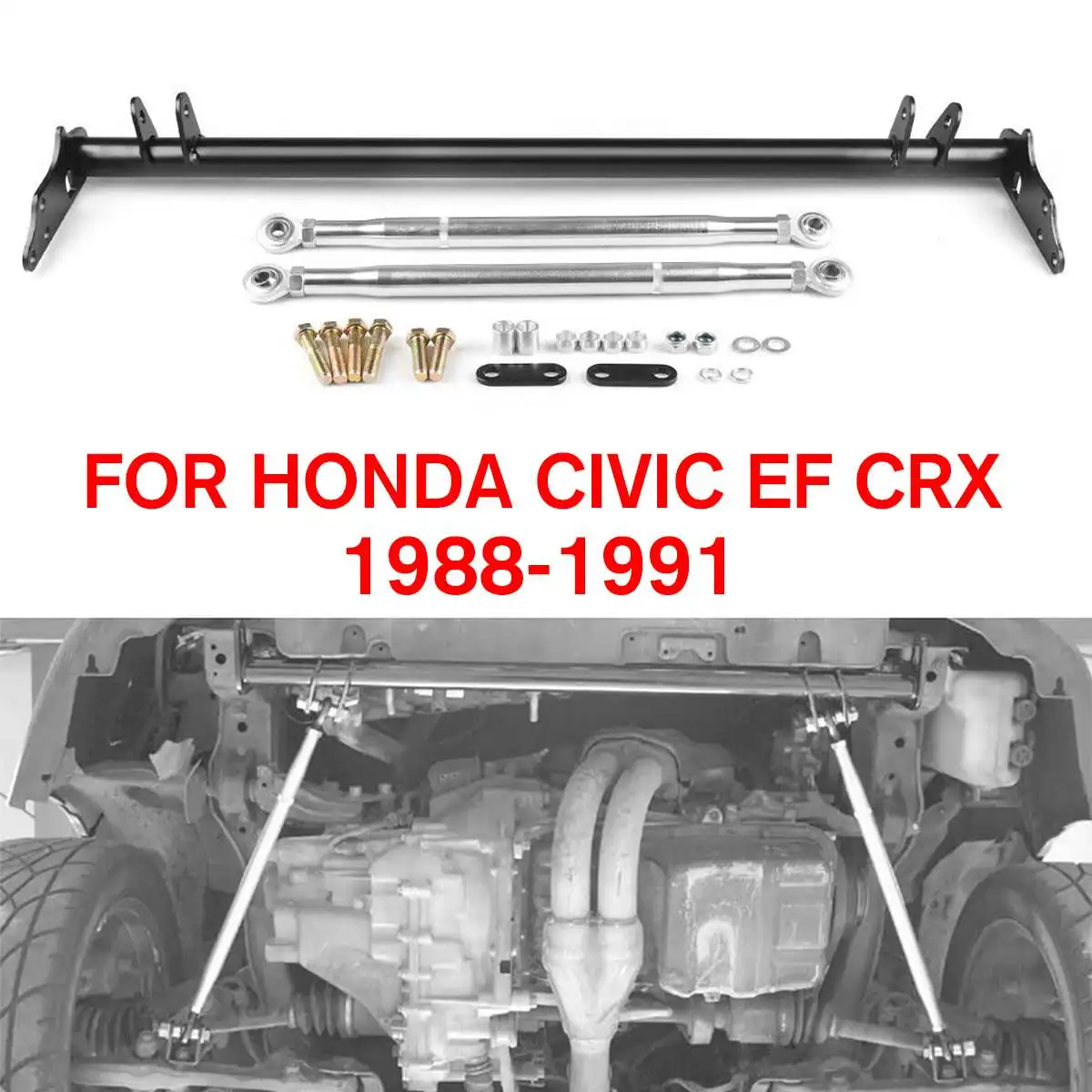 Серебряный Тяговый рычаг управления для Honda Для Civic EF для Honda CRX 88-91 1988-1991