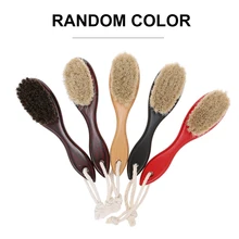 Мужская щетка для бритья Парикмахерская для мужчин удаление бороды для лица приспособление для бритья щетка для бритья с деревянной ручкой случайный цвет