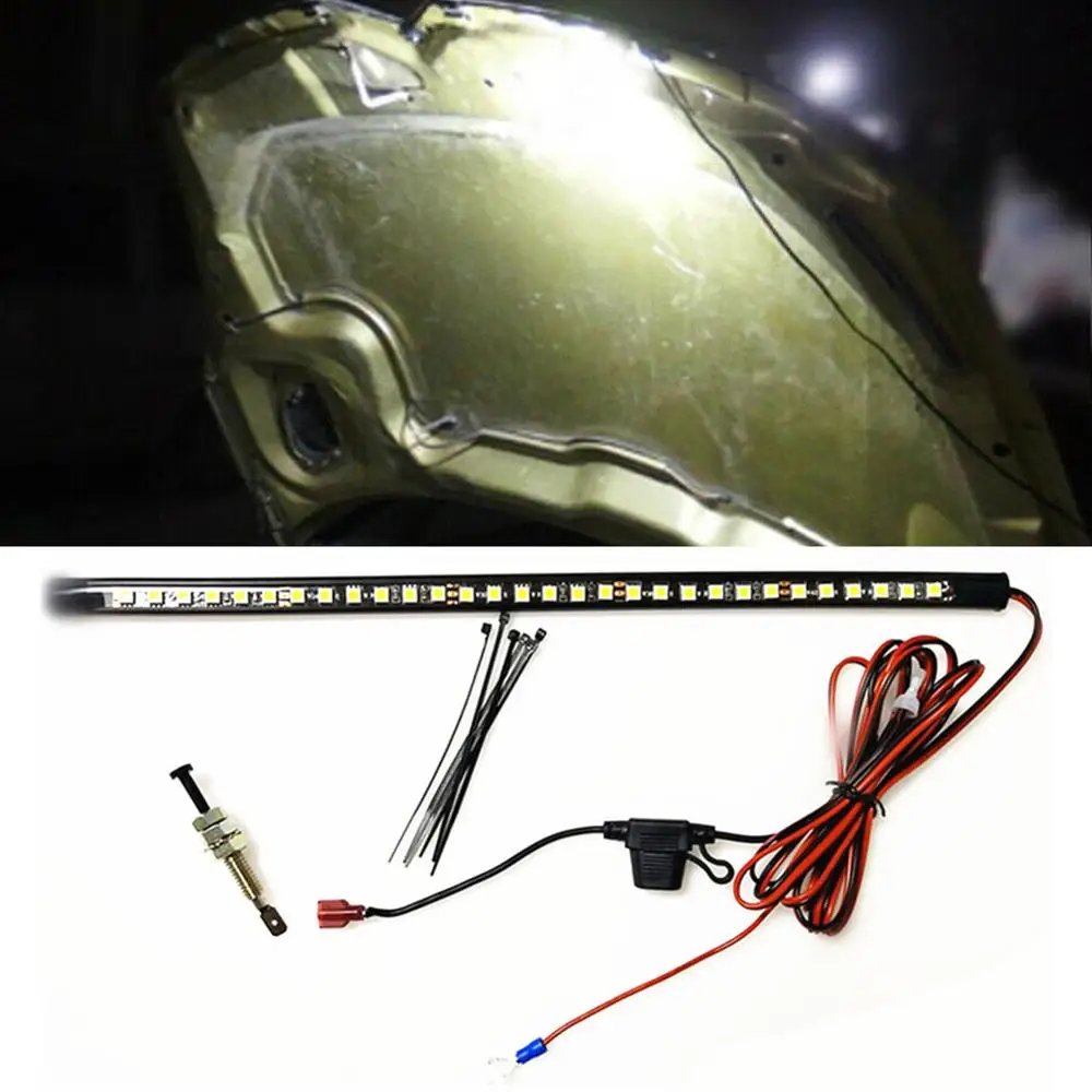 

24V White Under Hood LED Light Kit With Automatic on/off Universal Fits Any Vehicle Waterproof Car 5050 6500K LED lights Strips