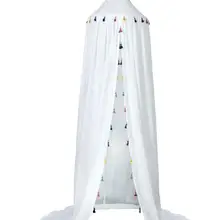 Висячие детские постельные принадлежности купольная кровать балдахин хлопок москитная сетка покрывало занавеска для ребенка дети чтение игра домашний декор